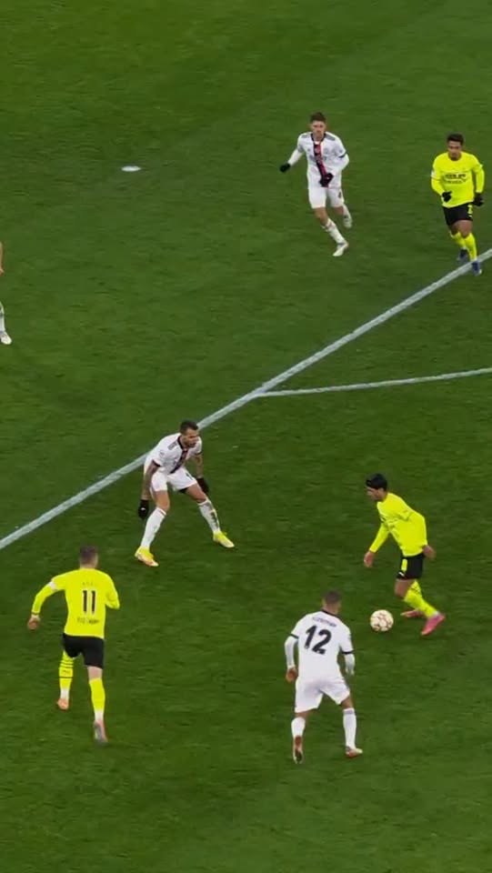 Viral UEFA Champions League football skill reel framed as art