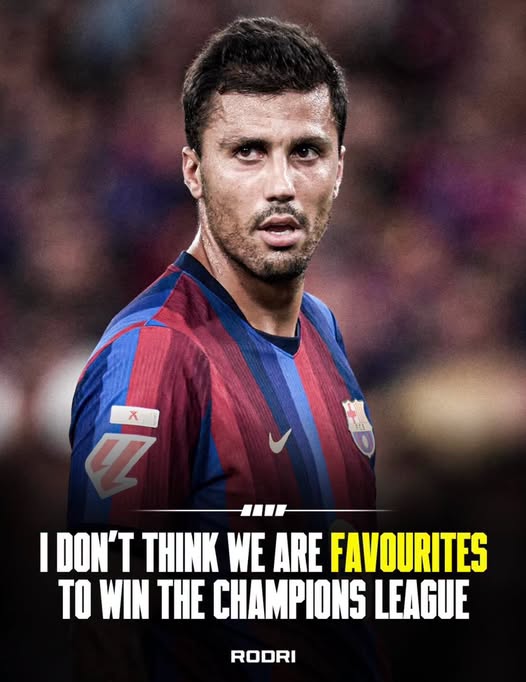 Rodri Barcelona Champions League quote post