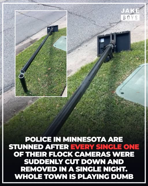 Viral Jake Boys image post about flock cameras removed in a Minnesota town
