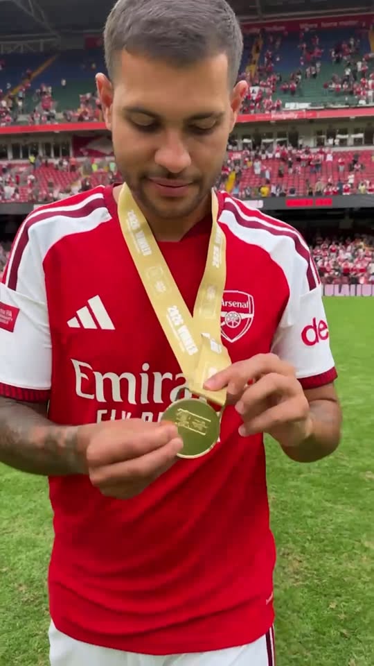 Viral TNT Sports Football reel of a player receiving his first winners medal