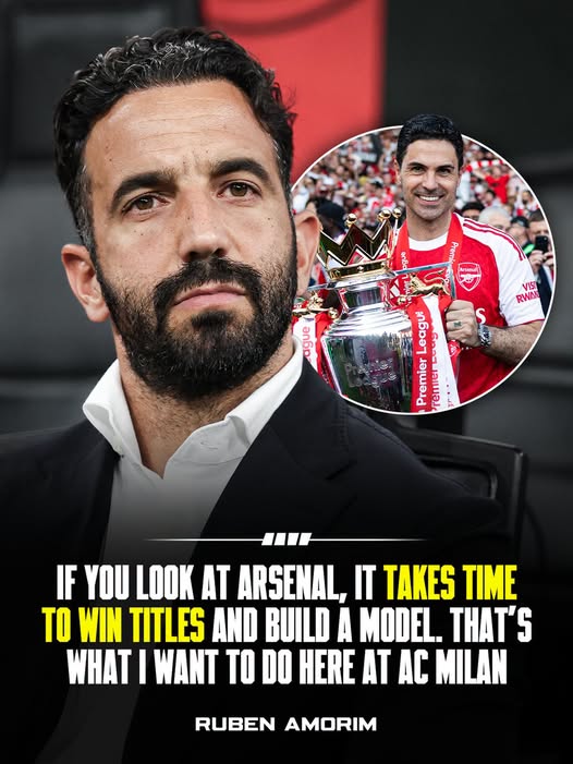 Fabrizio Romano post about Amorim and Arsenal model