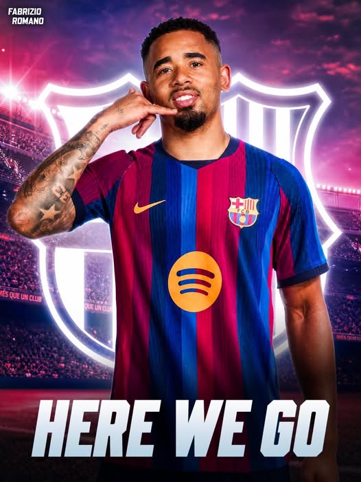 Fabrizio Romano post about Barcelona signing Gabriel Jesus