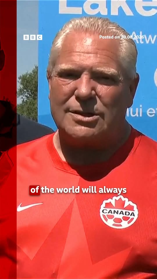 BBC News reel about Ontario sign response to Trump