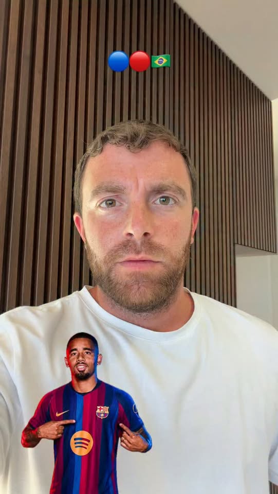 Fabrizio Romano reel about Gabriel Jesus signing for Barcelona
