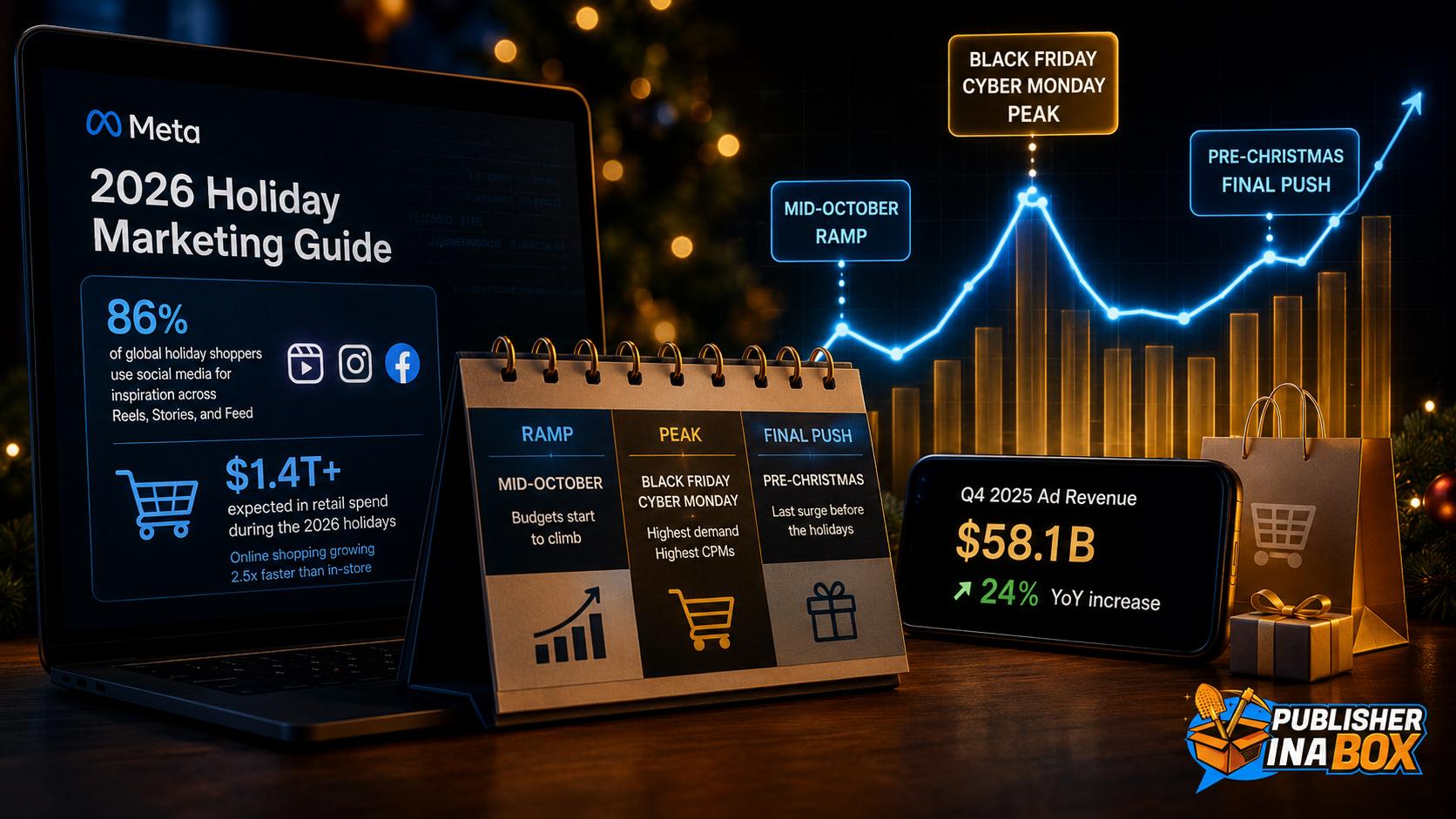 Meta holiday marketing data and RPM trends